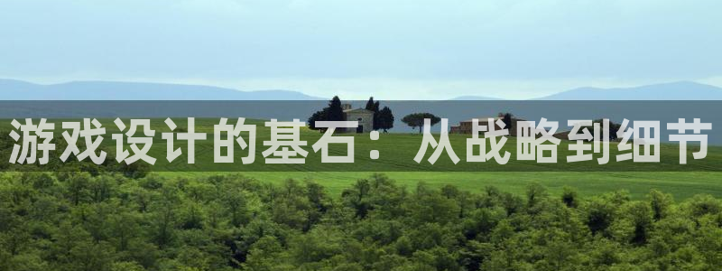 沐鸣娱乐2是正规平台么：游戏设计的基石：从战略到细节