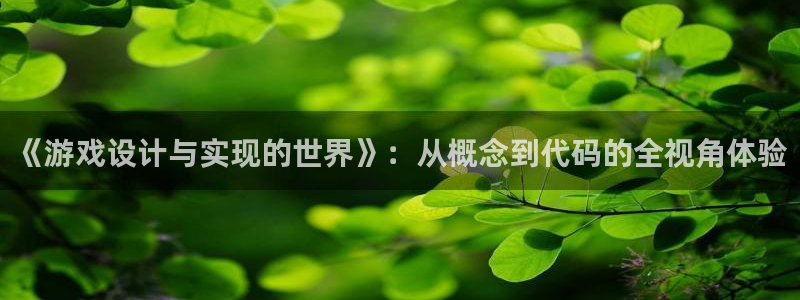 沐鸣娱乐2是正规平台么：《游戏设计与实现的世界》：从概念到代码的全视角体验